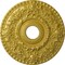 Ekena Millwork Rose Ceiling Medallion (Fits Canopies up to 7 1/4"), 18"OD x 3 1/2"ID x 1 1/2"P, Rich Gold CM18RORGS - alternate 1